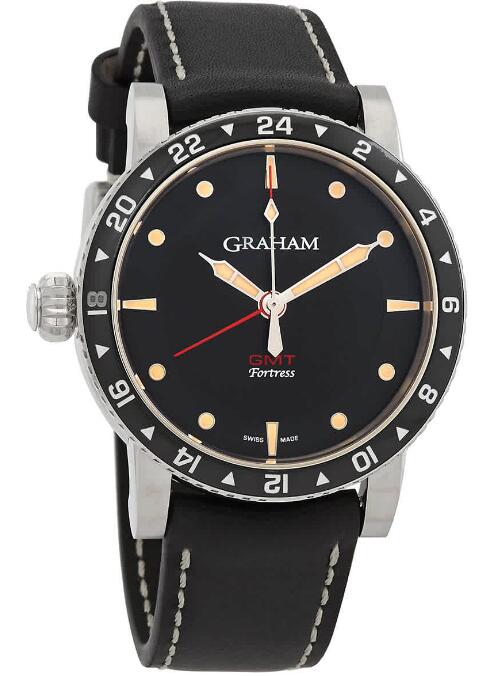 Replica Graham Watch 2FOBC.B03A Fortress GMT Automatic Black Dial